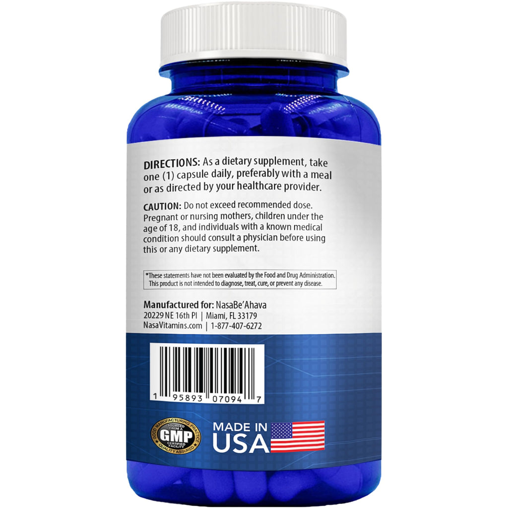 NasaBeahava Quercetin 500mg Capsules Antioxidant - 200 Servings - image 3