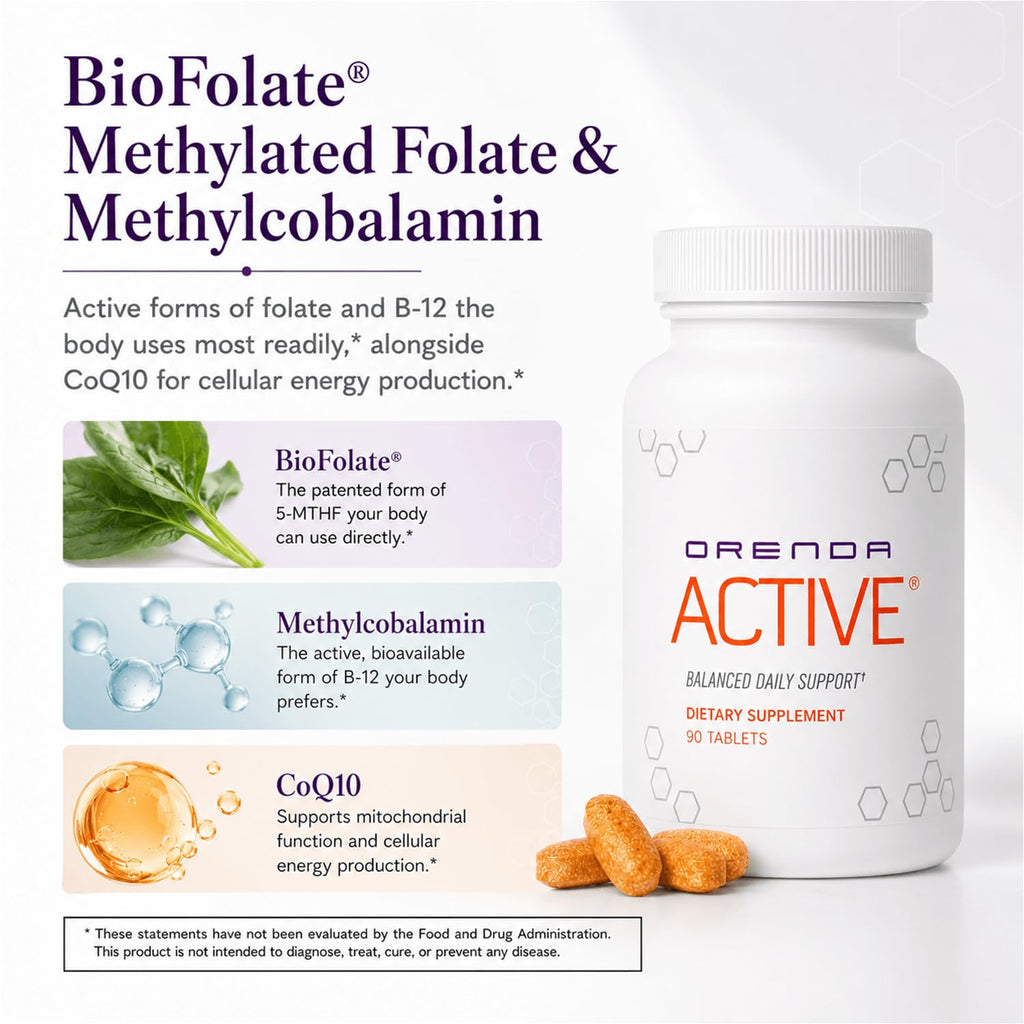 Orenda Active All 8 Forms Vitamin E & CoQ10 - 90 Tablets - image 5