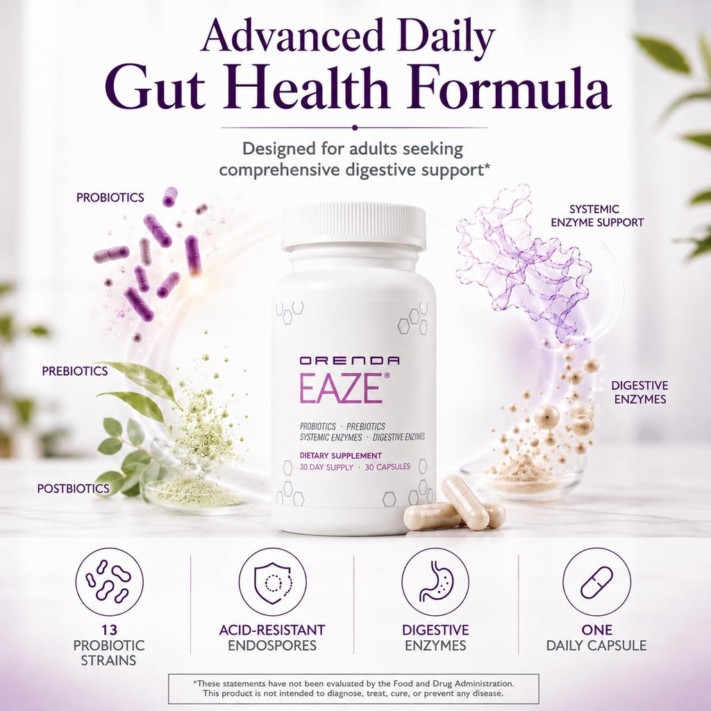 Orenda Eaze 6-in-1 Gut Health Pre Pro Postbiotic - 30 Capsules - image 7
