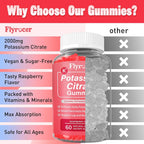 Flyrocer Potassium Gummies for Adults Men & Women