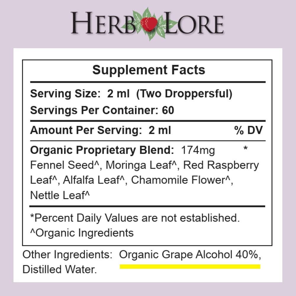 Herb Lore Organic Nursing Tincture for Lactation Support - 4 fl oz - image 6