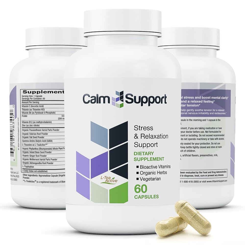 Vitamin Support CalmSupport Stress & Relaxation - 60 Capsules