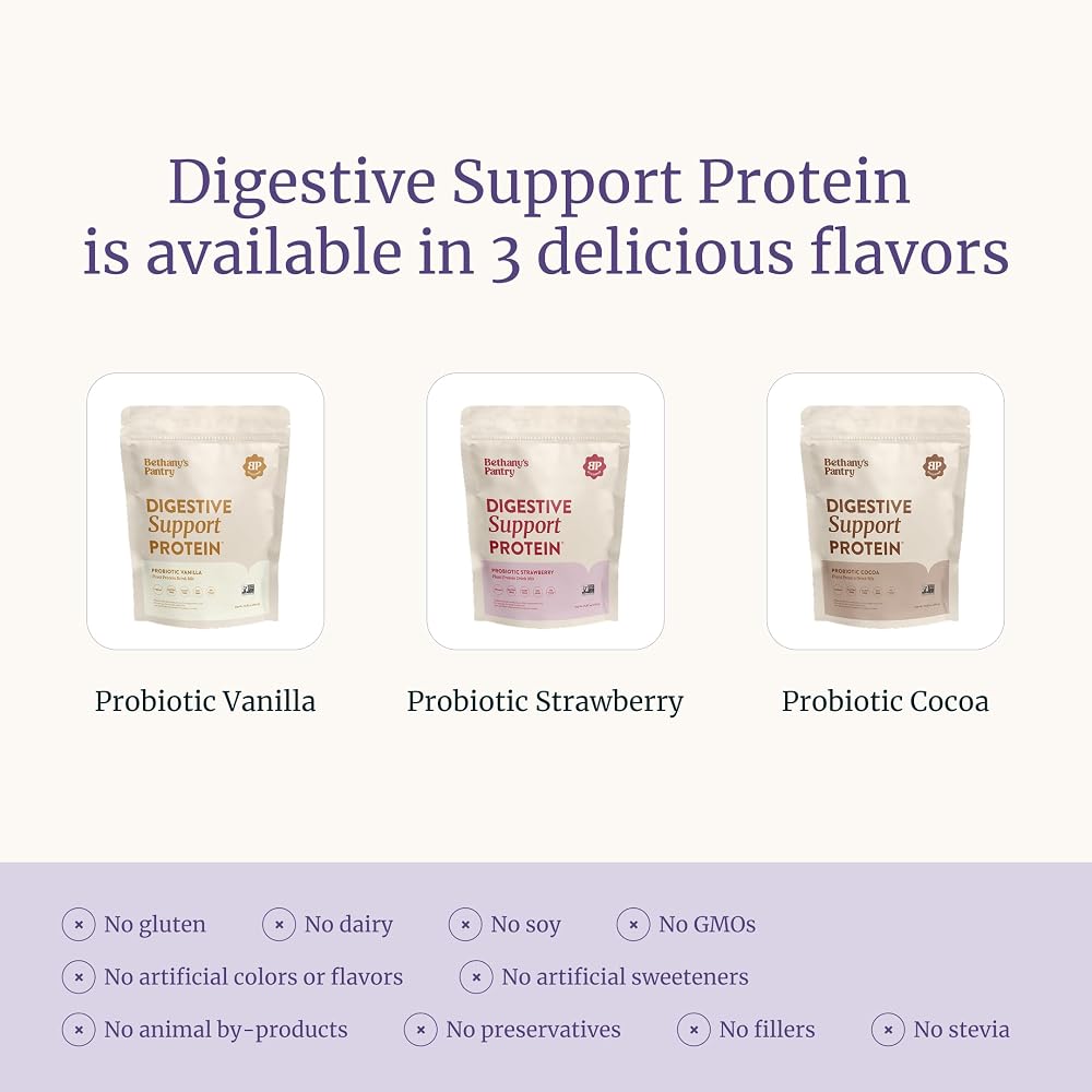 Bethany's Pantry Digestive Support Vegan Pea Protein Powder Cocoa - 1lb - image 8