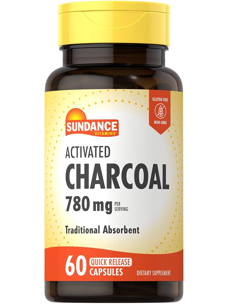 Sundance Activated Charcoal 780mg - 60 Capsules