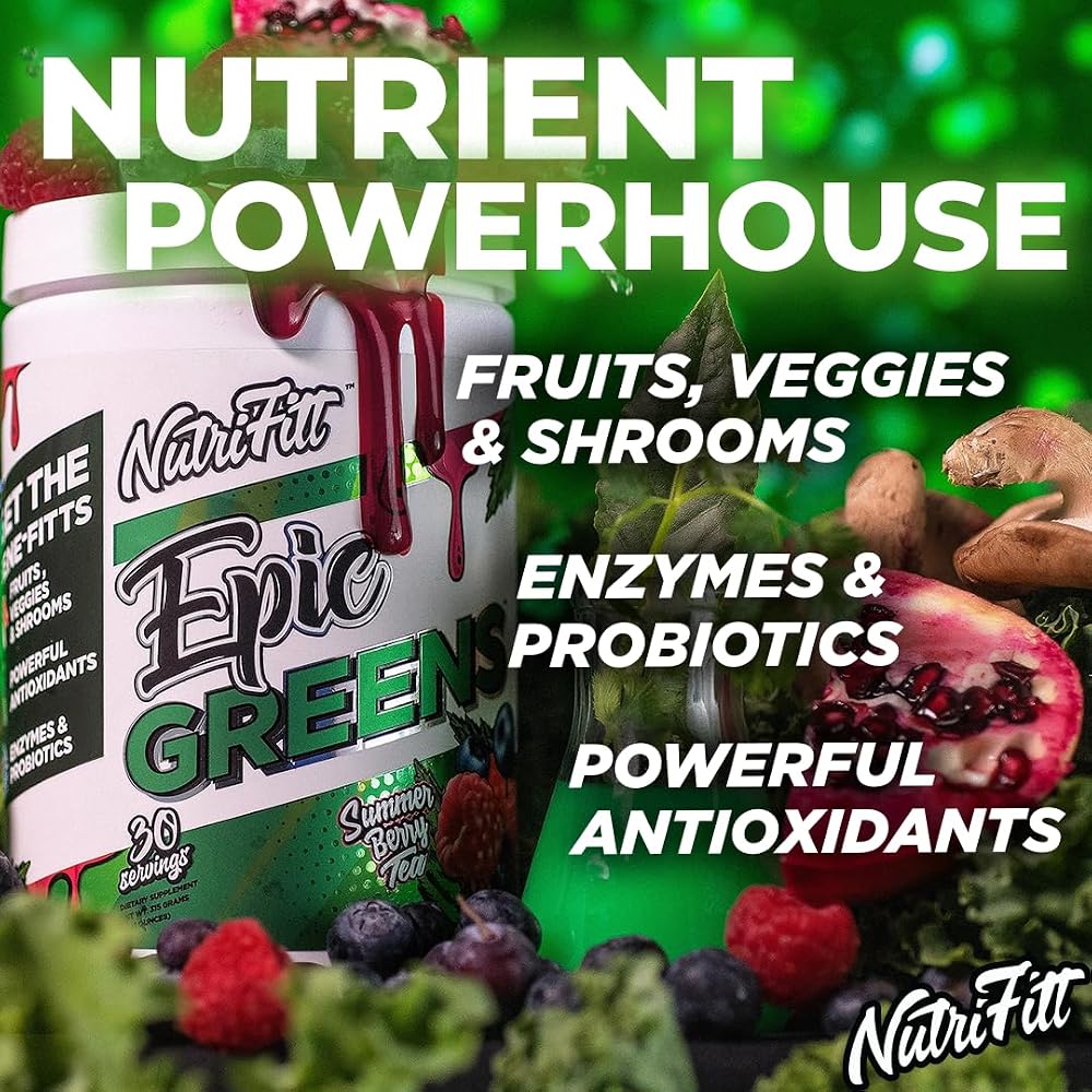 NutriFitt Epic Greens Superfood Powder - 30 Servings - image 4