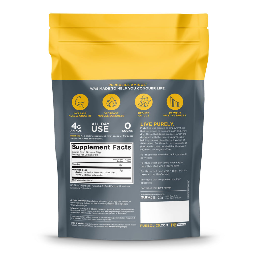 Purbolics Aminos Powder Rainbow Candy - 60 Servings - image 4