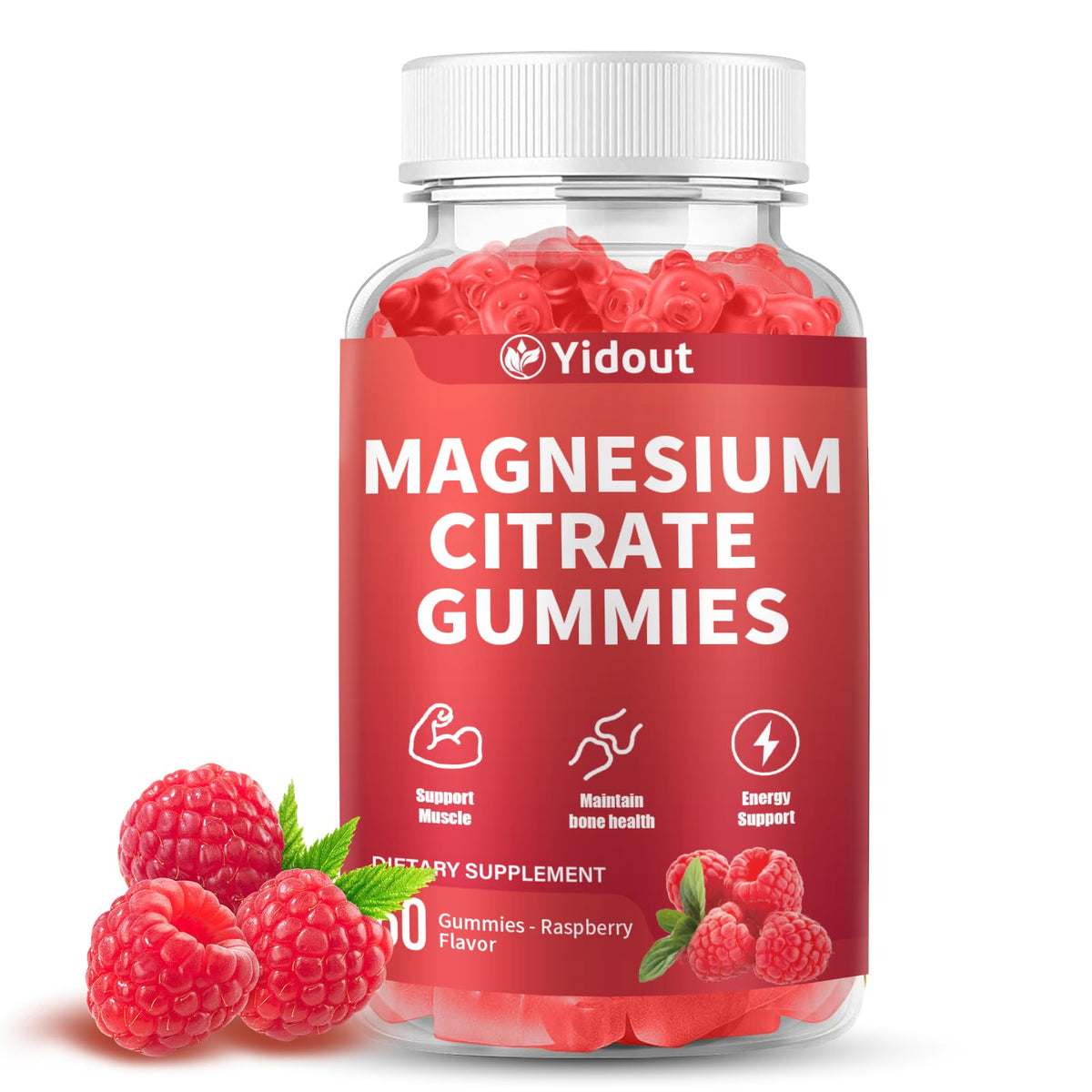 Yidout High Absorption Magnesium Gummies - 60 Count