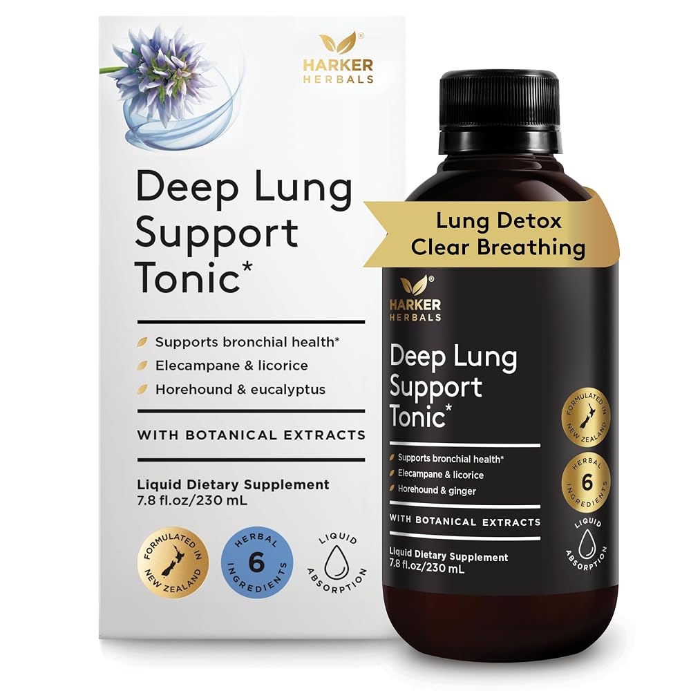 Harker Herbals Liquid Herbal Syrup for Lungs, Health and Wellbeing