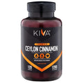 Kiva Premium Ceylon Cinnamon Powder - 120 Vegetarian Capsules