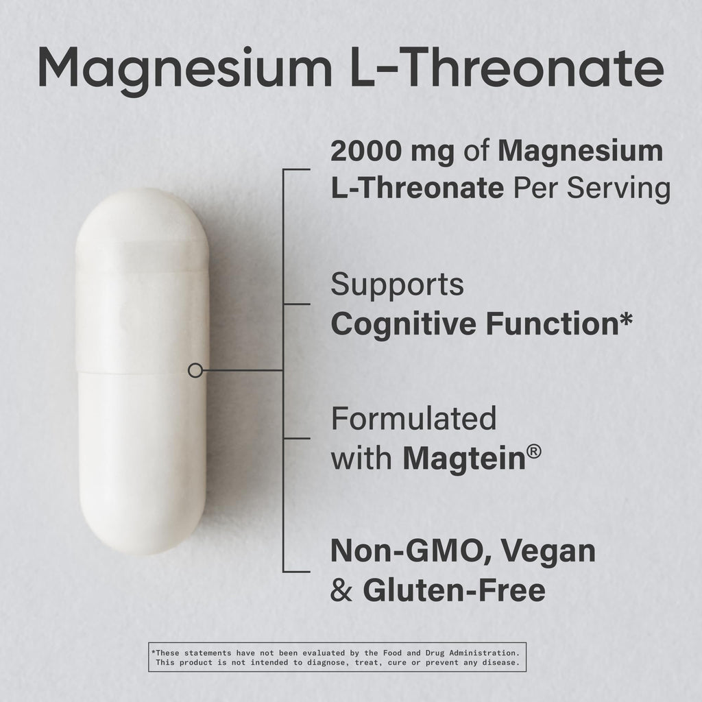 Sports Research Magnesium L-Threonate 2000mg - 90 Capsules - image 2