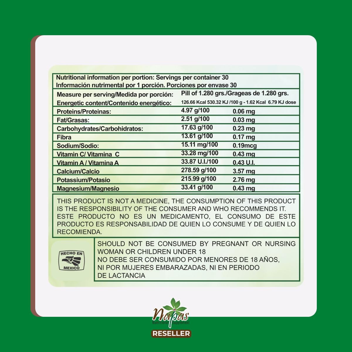 Napas Royal Canelo Bark Digestive Supplement - 30 Capsules - image 4