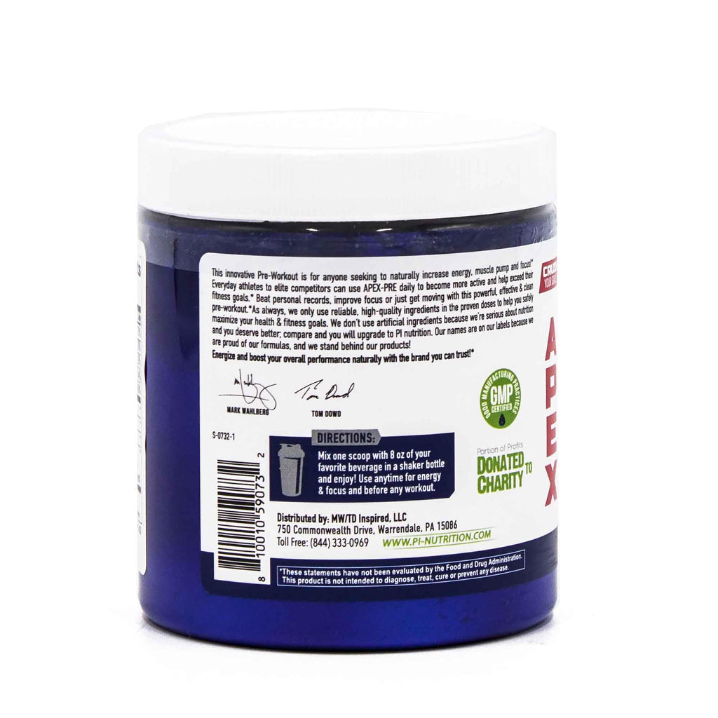 PERFORMANCE INSPIRED APEX Pre-Workout Powder Strawberry Kiwi - 1lb - image 3
