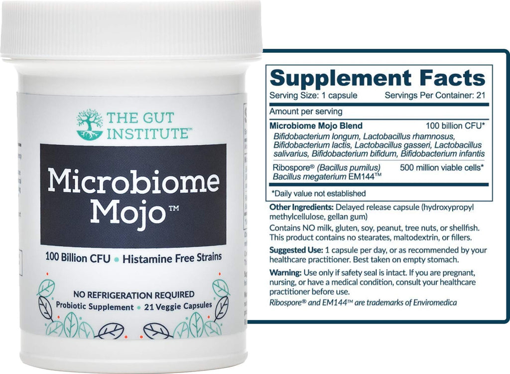 The Gut Institute Microbiome Mojo Probiotics 100B CFU - 28 Capsules - image 2