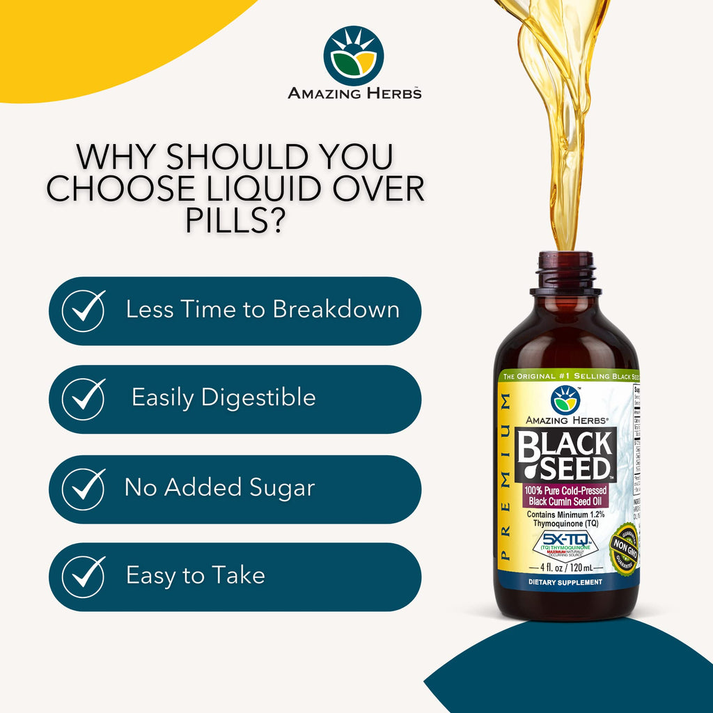 Amazing Herbs Premium Black Seed Oil - Gluten Free - image 6