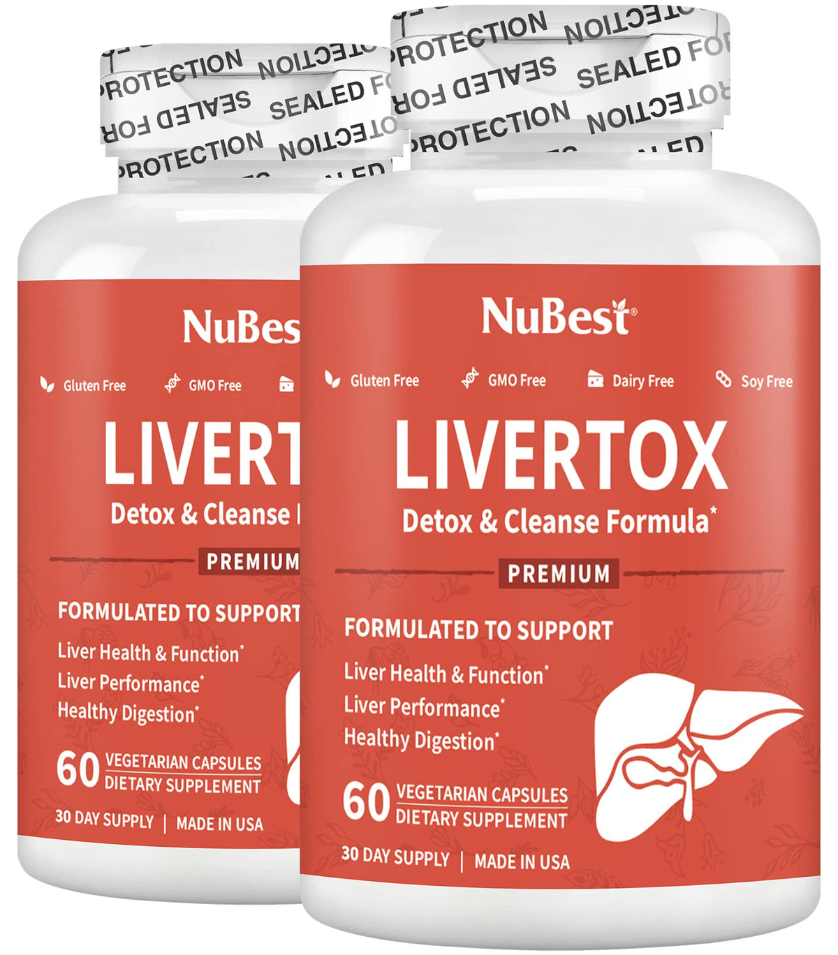 NuBest LiverTox - Advanced Liver Detox & Cleanse Formula - Herbal