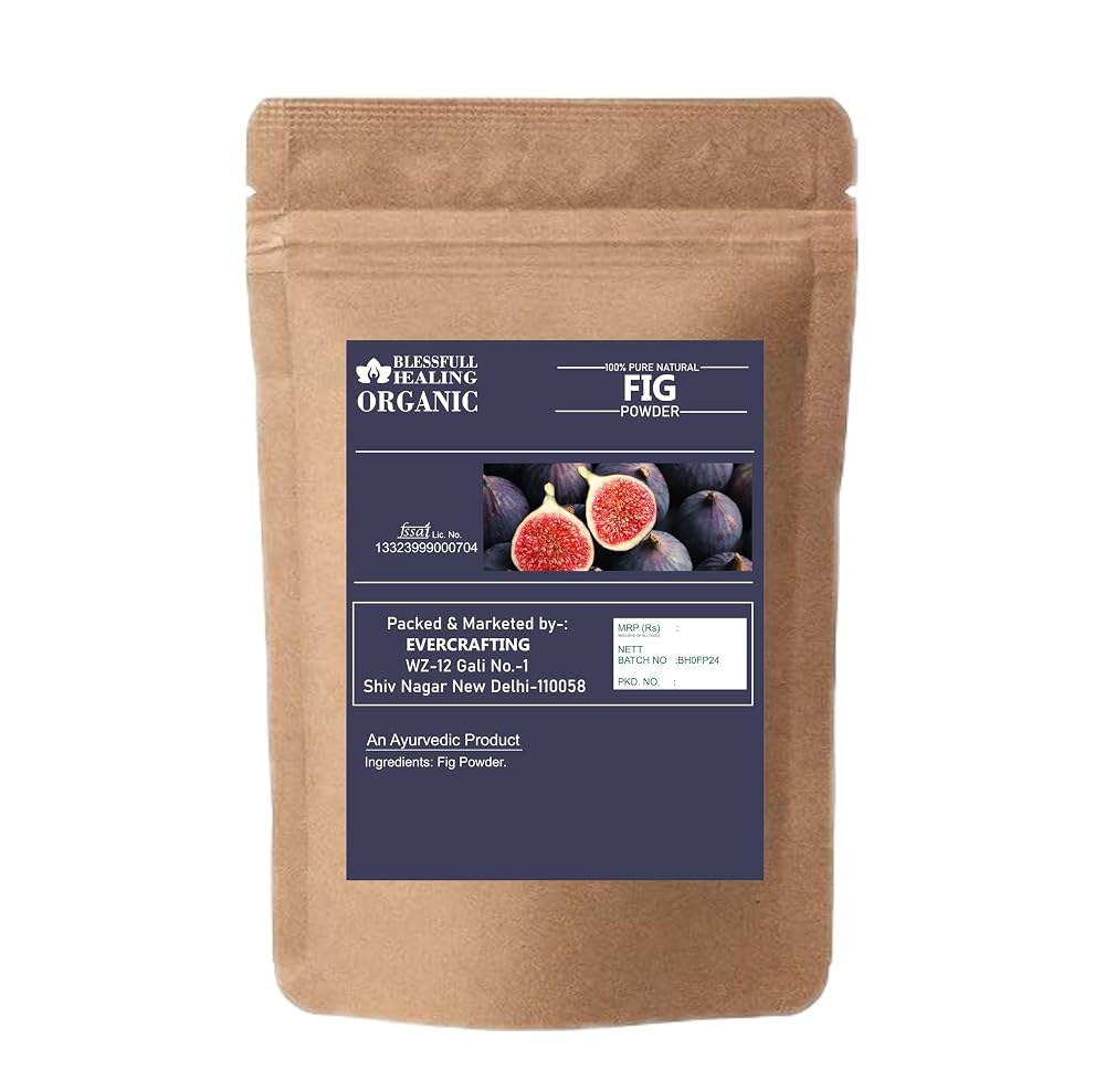 Blessfull Healing Organic Fig Powder 100% Pure Natural 200 Gram /