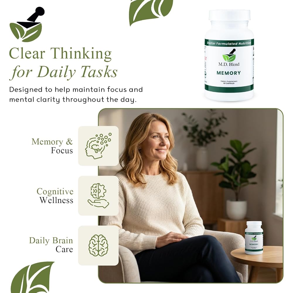 M.D. Blend Brain Support for Memory and Focus - Brain Supplement