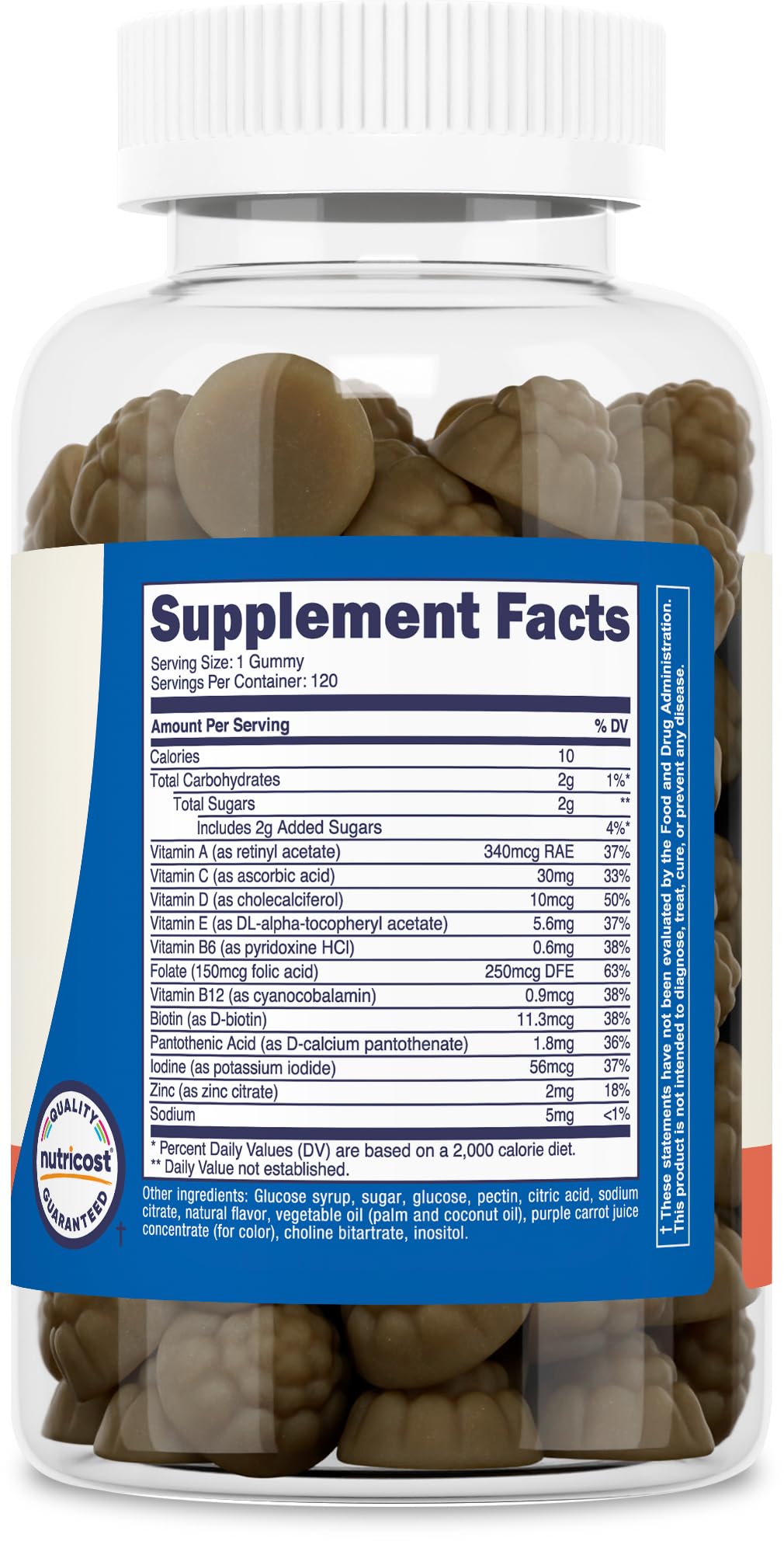 Nutricost Kids Multivitamin Gummies Mixed Berry - 120 Gummies - image 5
