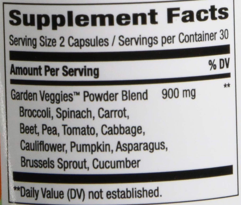 Nature's Way Garden Veggies 12 Veggie Blend - 60 Vegetarian Capsules - image 6