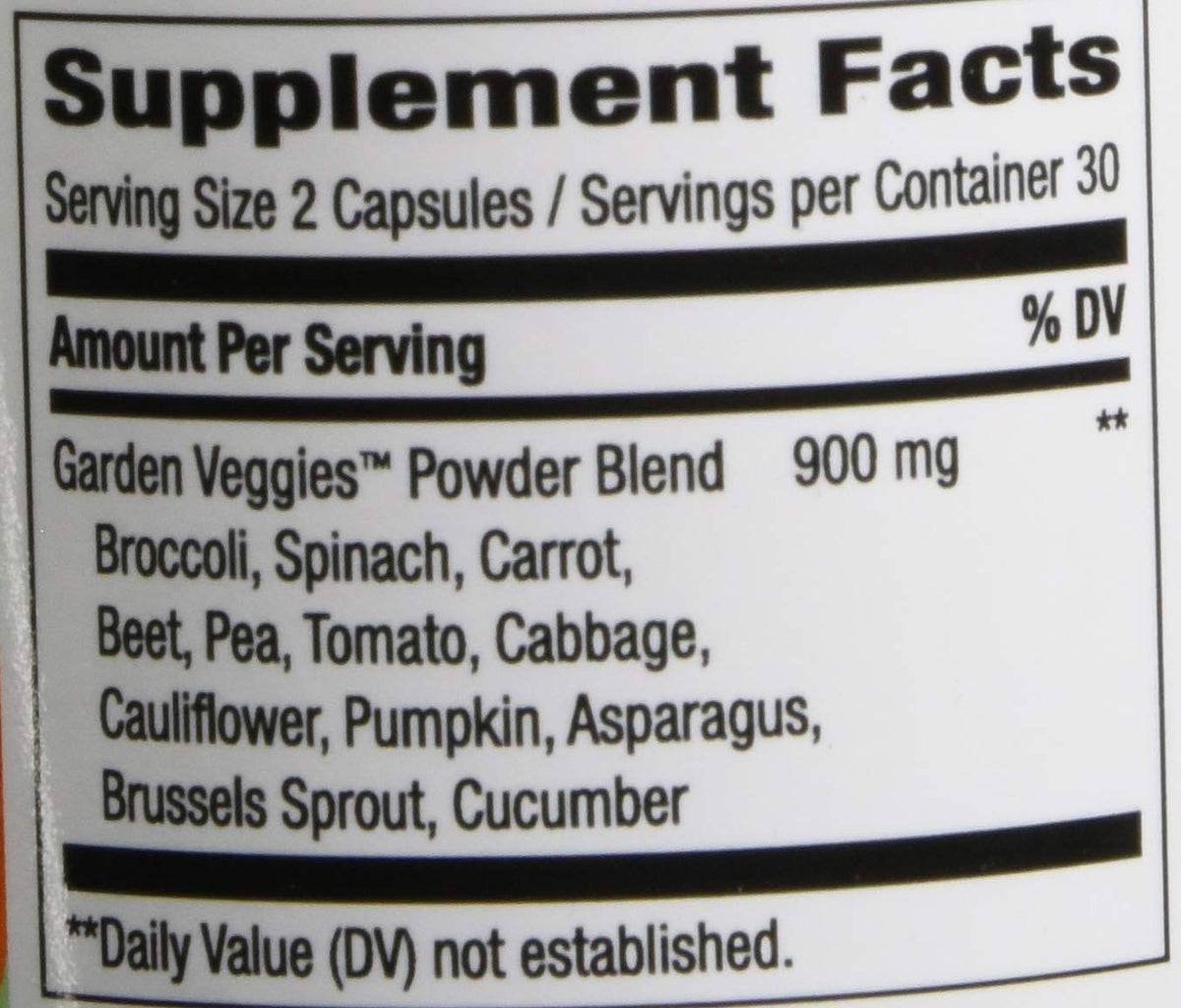 Nature's Way Garden Veggies 12 Veggie Blend - 60 Vegetarian Capsules - image 6