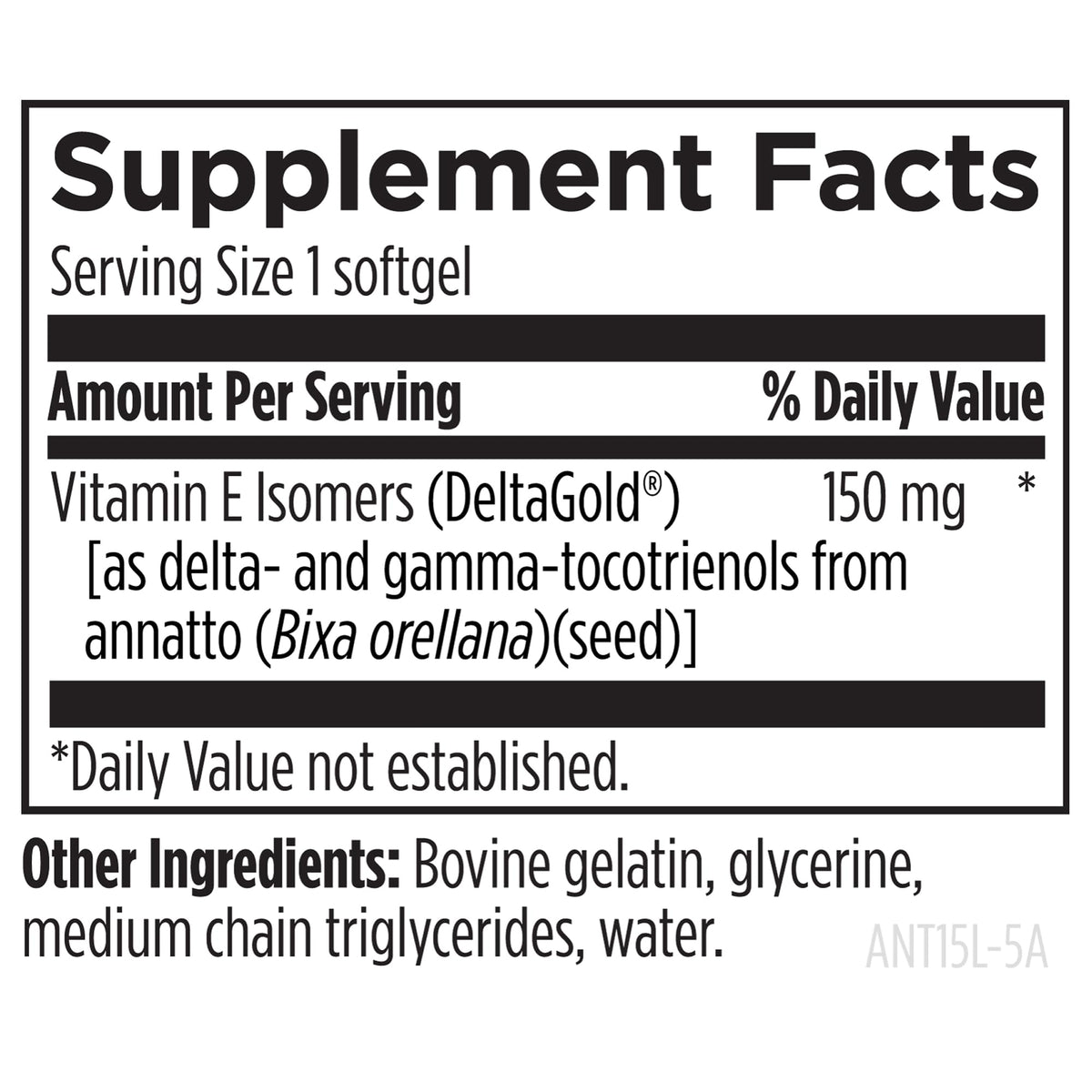Designs for Health Annatto-E 150mg Tocotrienols Vitamin E - 60 Softgels - image 5