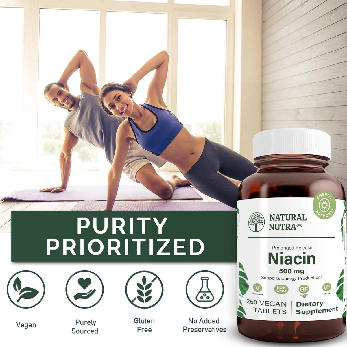 Natural Nutra Time-Release Slow Niacin 500mg Parent