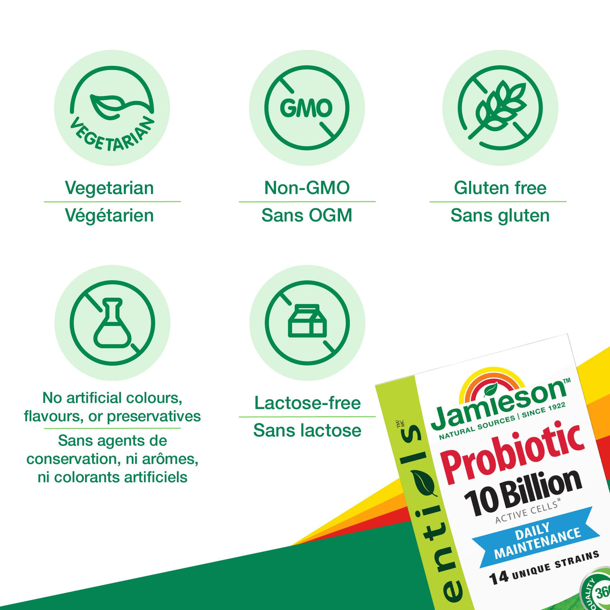 Jamieson 10 Billion Probiotic - 60 Vegetarian Capsules - image 4
