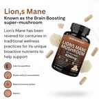 Darkingwings Lion's Mane Mushroom Supplement for Focus - 60 Capsules - image 3