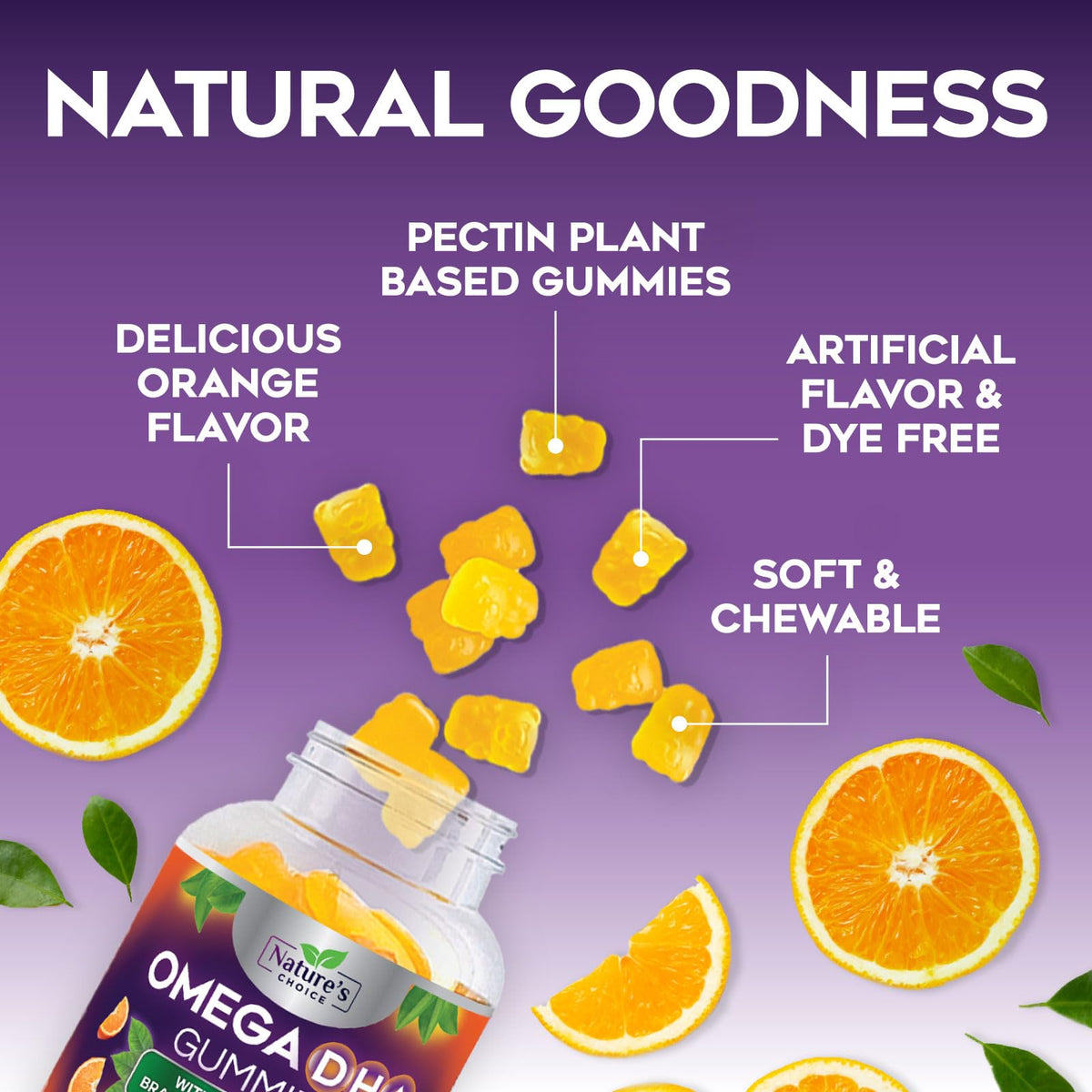 Nature's Choice Omega 3 Fish Oil Gummies - Triple Strength Omega3