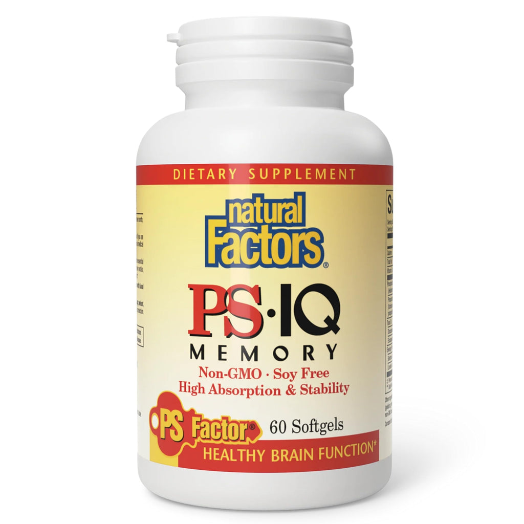 Natural Factors PS-IQ Memory Phosphatidylserine 25 mg - 60 Softgels