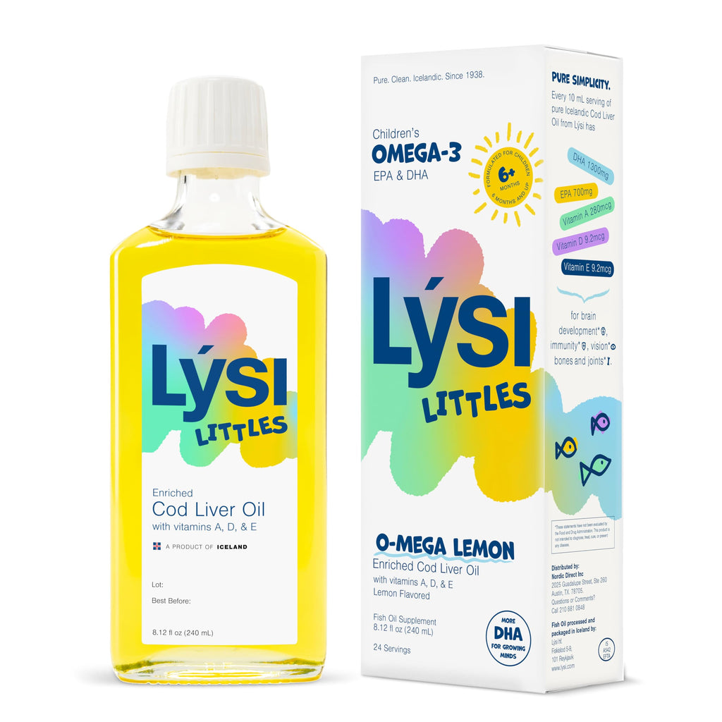LYSI Liittles Children's Omega Lemon Cod Liver Oil - 8.12 FL OZ