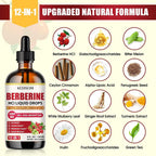 KEDISOM 12-in-1 Berberine Supplement Liquid Drops