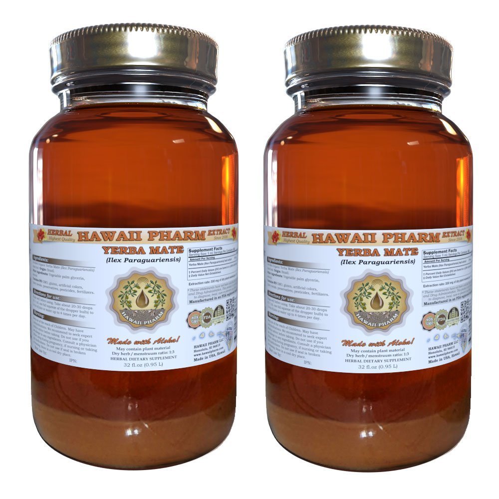 Hawaii Pharm Yerba Mate (Ilex paraguariensis) Leaf Liquid Extract