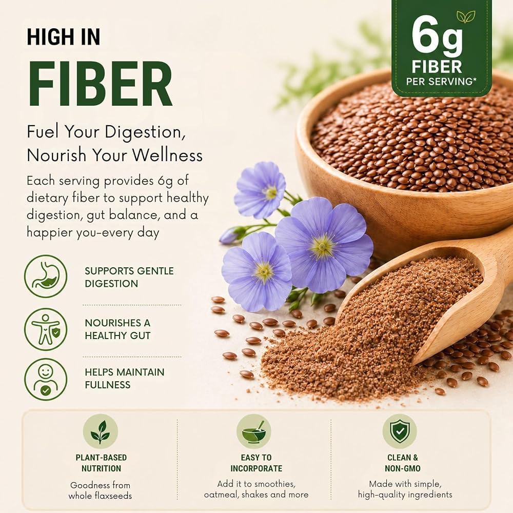 NURTIVE Flaxseed Protein Powder Plant-Based - 16 oz - image 8