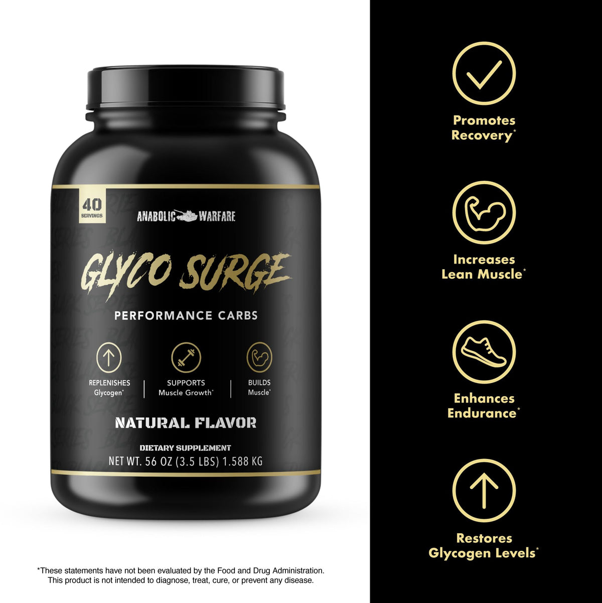 Anabolic Warfare Glyco Surge Intra & Post Workout Carb Powder - 40 Servings - image 4