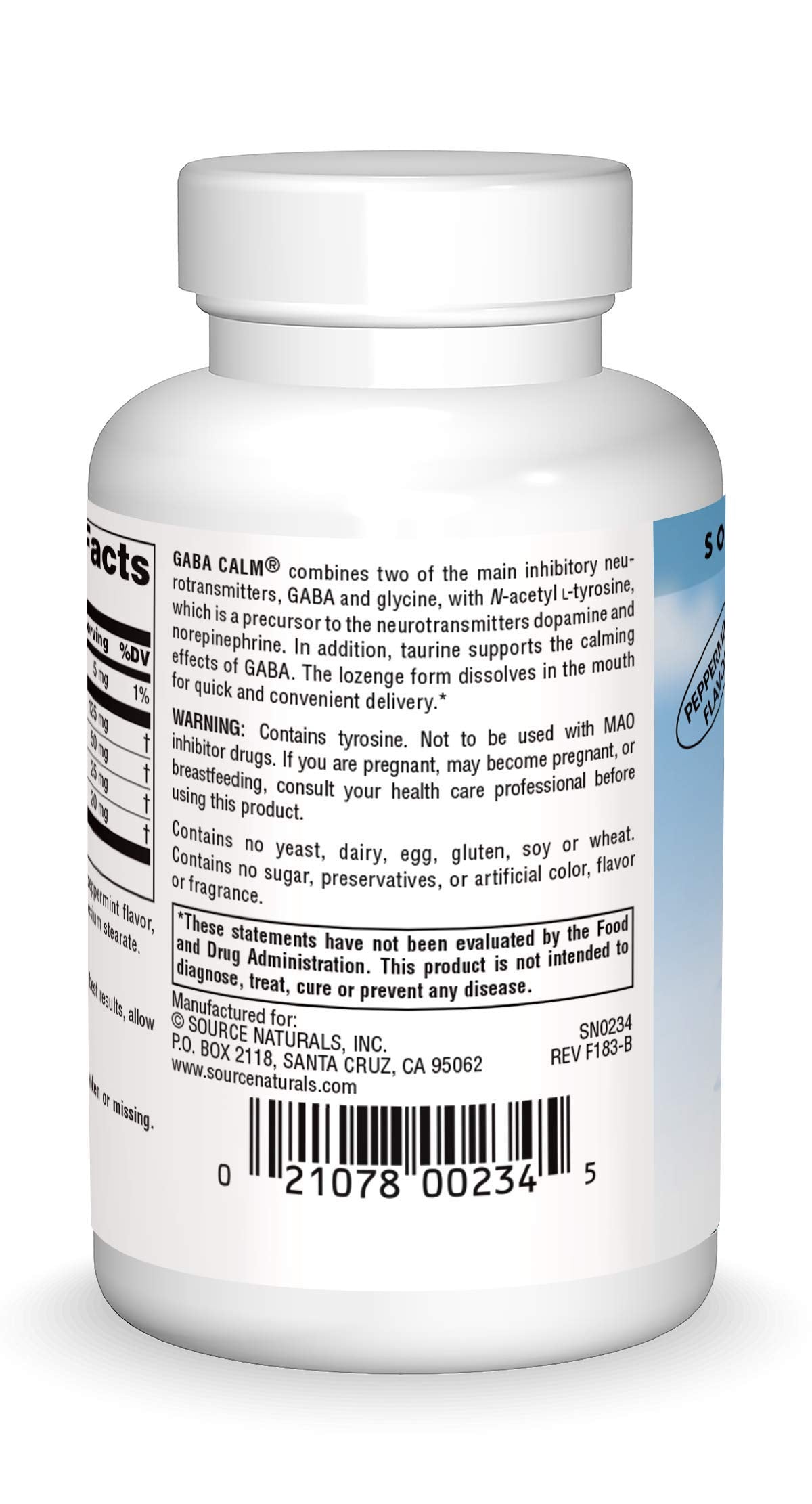 Source Naturals GABA Calm, Peppermint