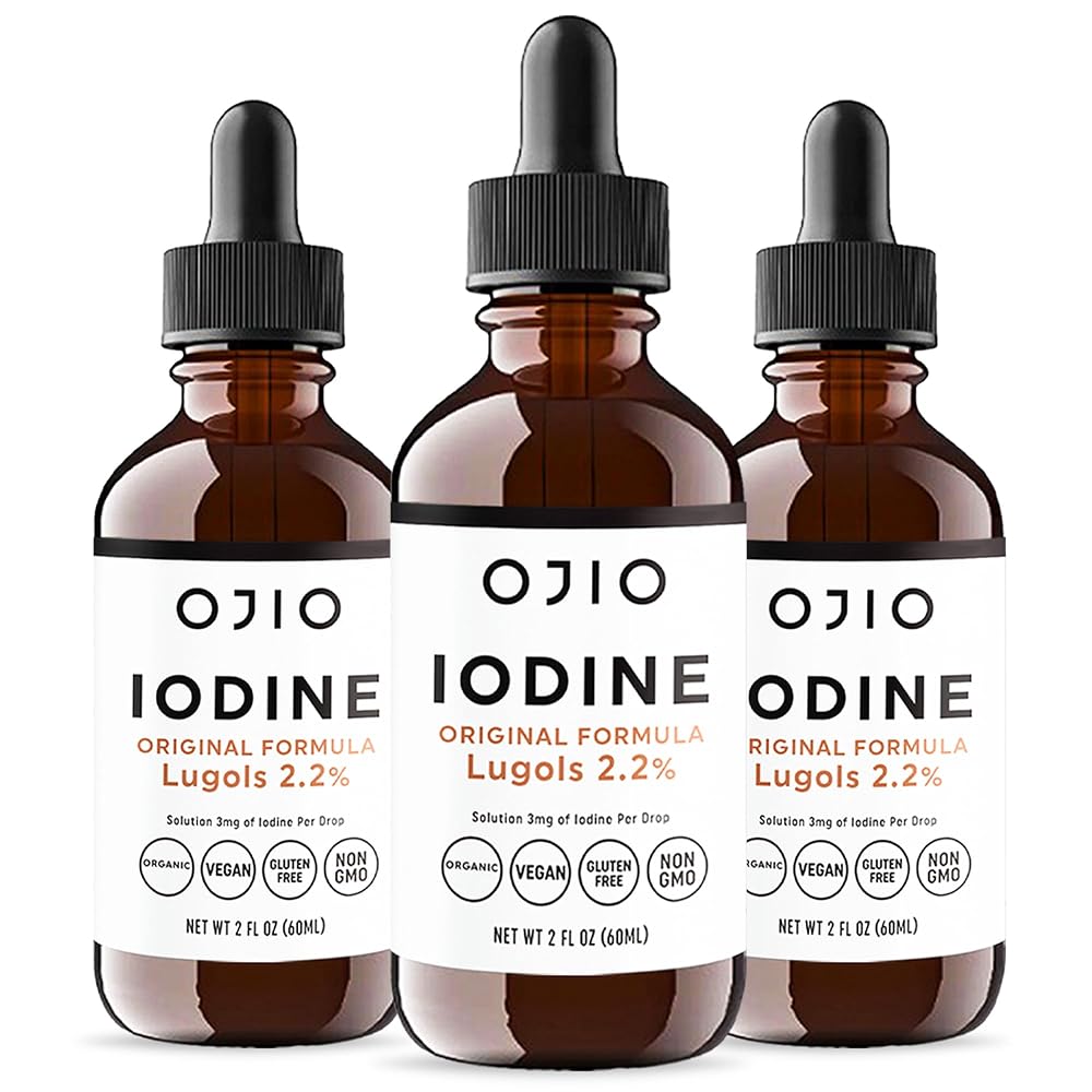 Ojio Lugol's Iodine Solution 2% Liquid Drops - 6 Fl Oz