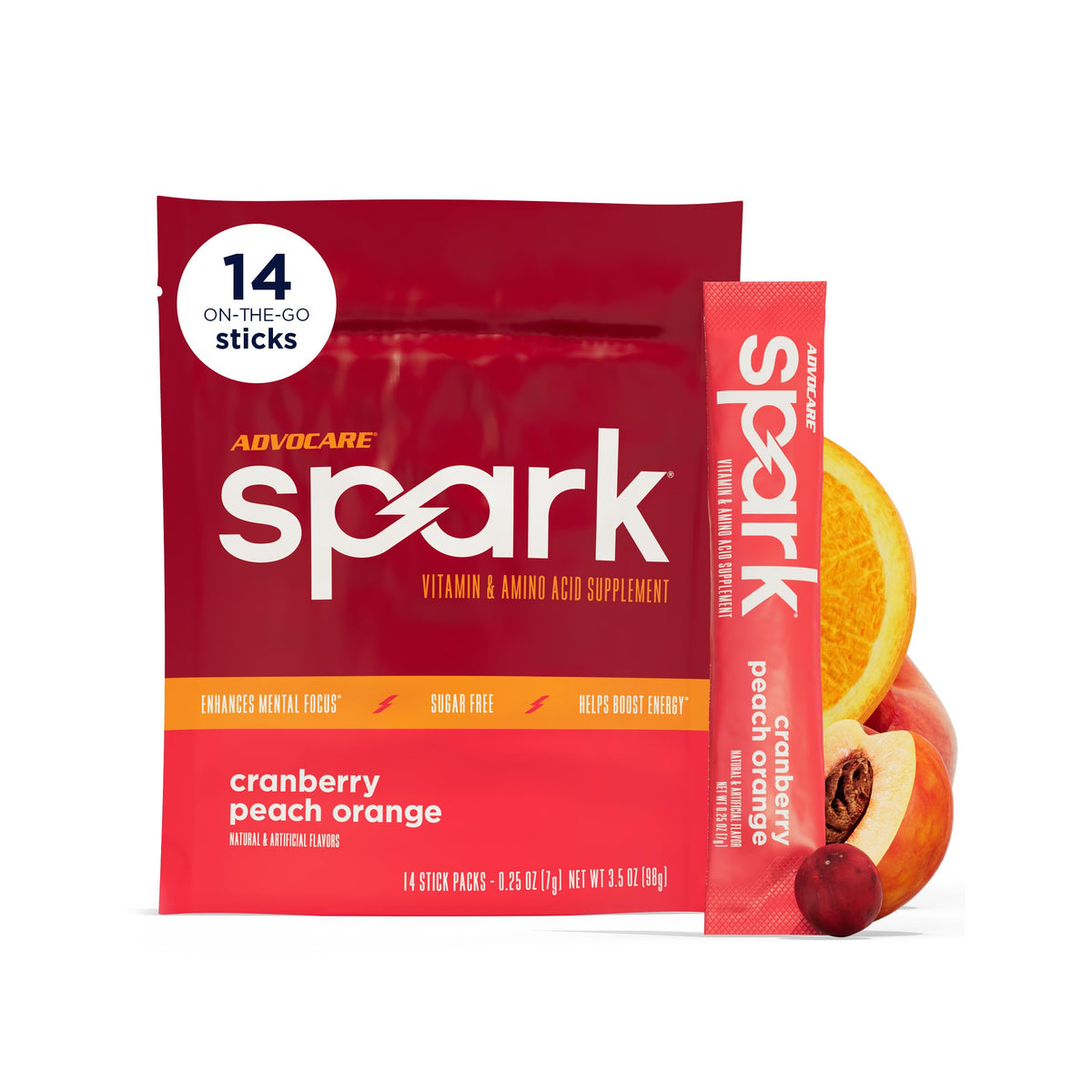 AdvoCare Spark Energy & Focus Drink Mix, Sunrise Grapefruit