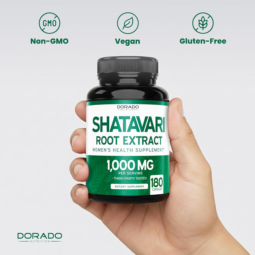 Dorado Nutrition Organic Shatavari Capsules 1000mg - 180 Capsules - image 7