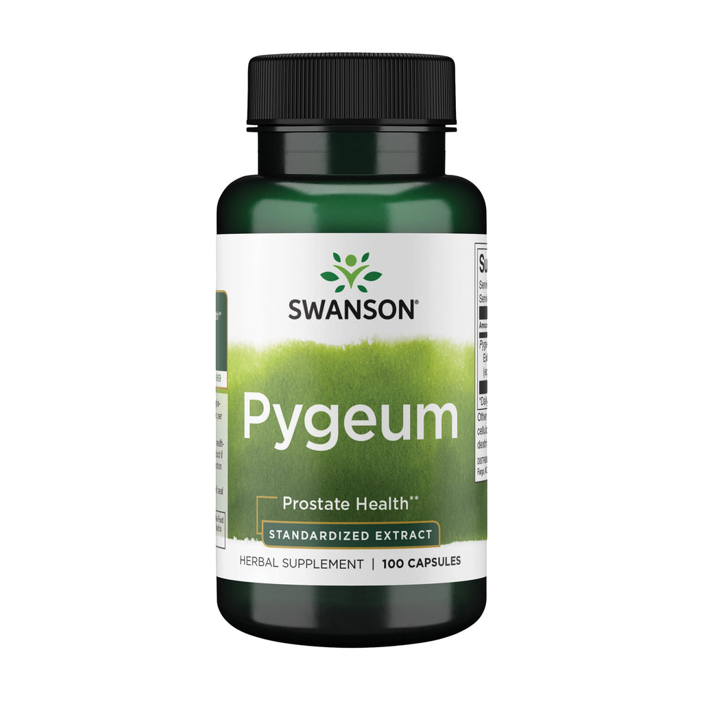 Swanson Pygeum Prostate Health Supplements for Men - 100 Capsules