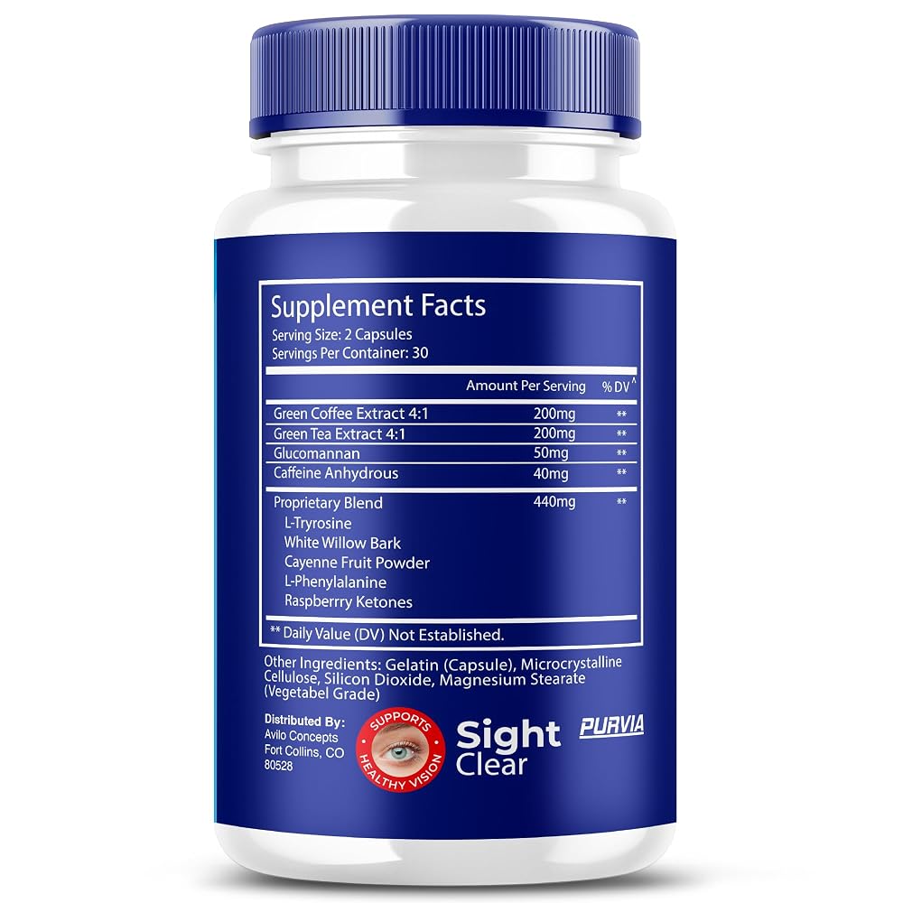 Purvia Sight Clear Eye Supplement Vision Support - 180 Capsules - image 3