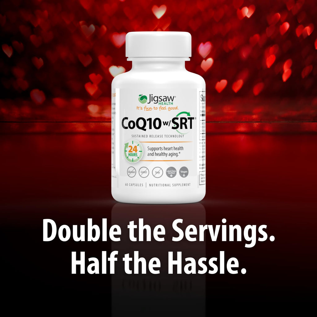 Jigsaw Health CoQ10 with Sustained Release Technology - 60 Capsules - image 3