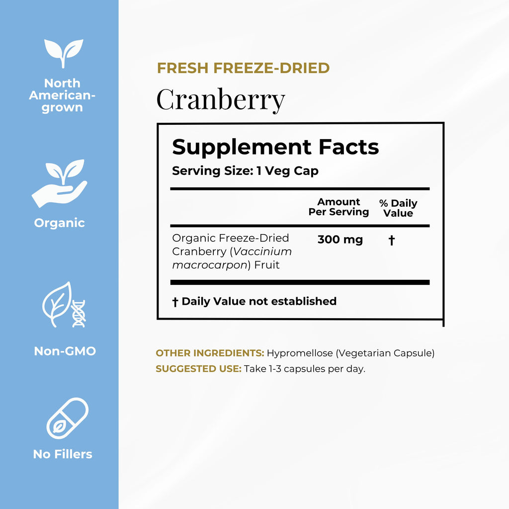 Eclectic Herb, Organic Cranberry Capsules, Urinary Tract Support
