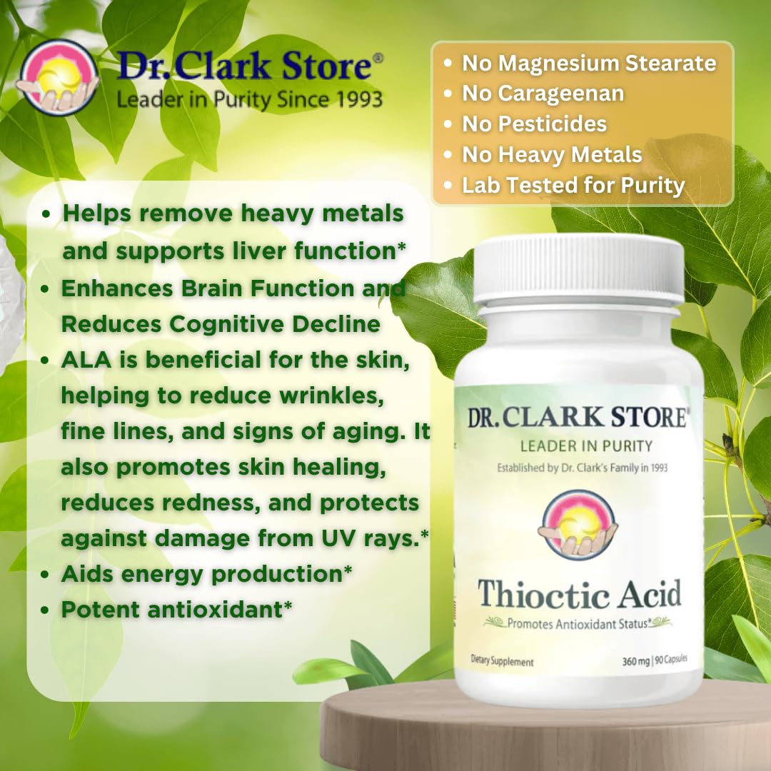 Dr Clark Alpha Lipoic Acid 360 mg - 90 Capsules - image 4