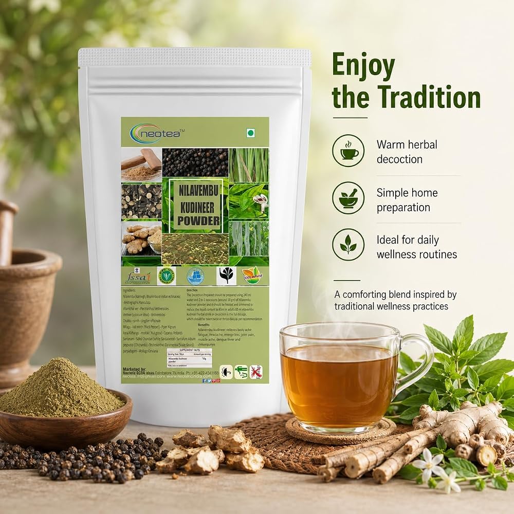 neotea Nilavembu Kudineer Powder Andrographis Herbal Mix - 300g - image 7