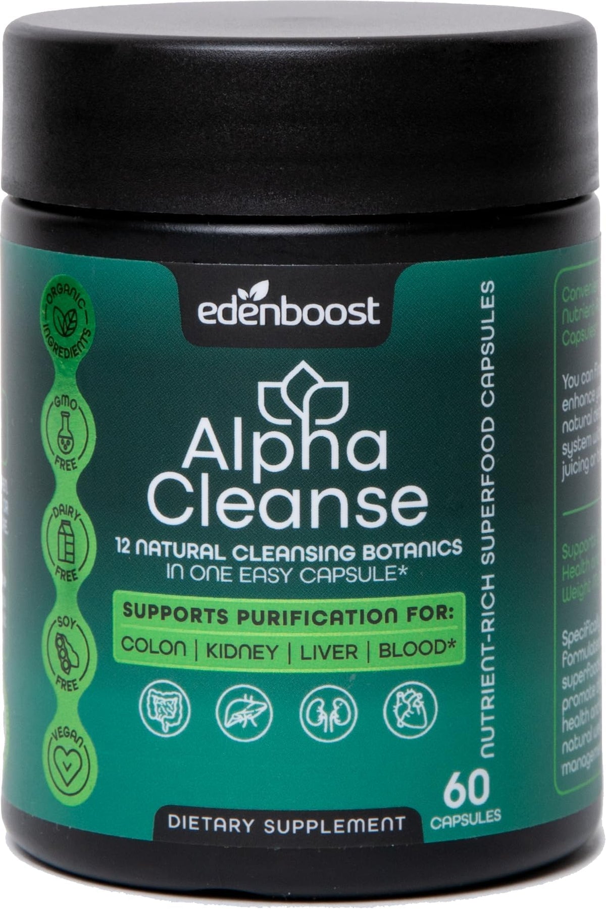 EdenBoost AlphaCleanse Liver Cleanse Detox & Repair - Milk Thistle - image 10