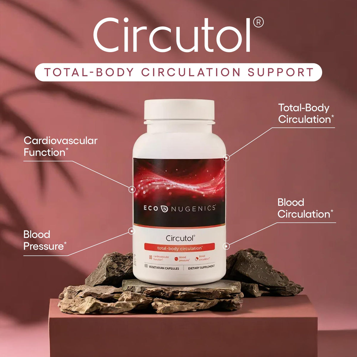 EcoNugenics Circutol Heart & Blood Pressure Supplement - image 2