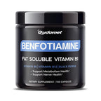 GUDOMET Benfotiamine with Vitamins B6, B12 & Black Pepper - 150 Capsules