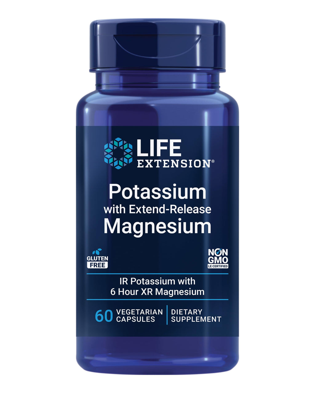Life Extension Potassium with Extend-Release Magnesium - 60 Capsules