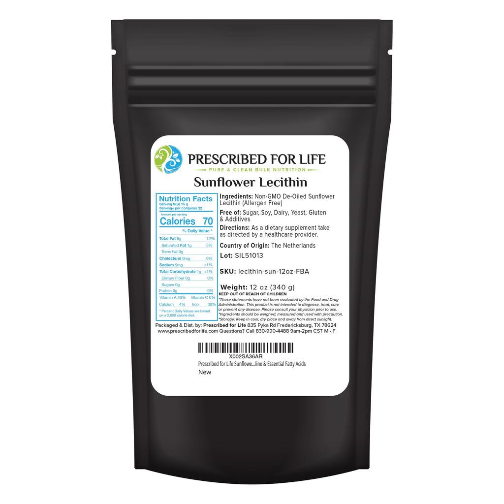 Prescribed For Life Sunflower Lecithin Powder - 340g